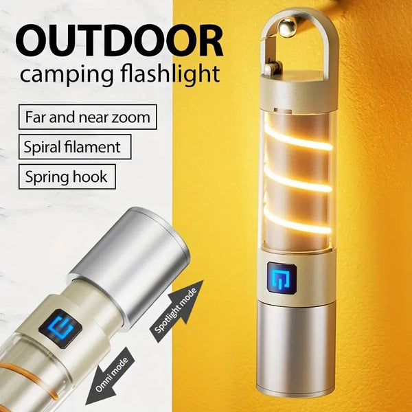 Rechargeable LED Flashlight and Camping Lantern in one