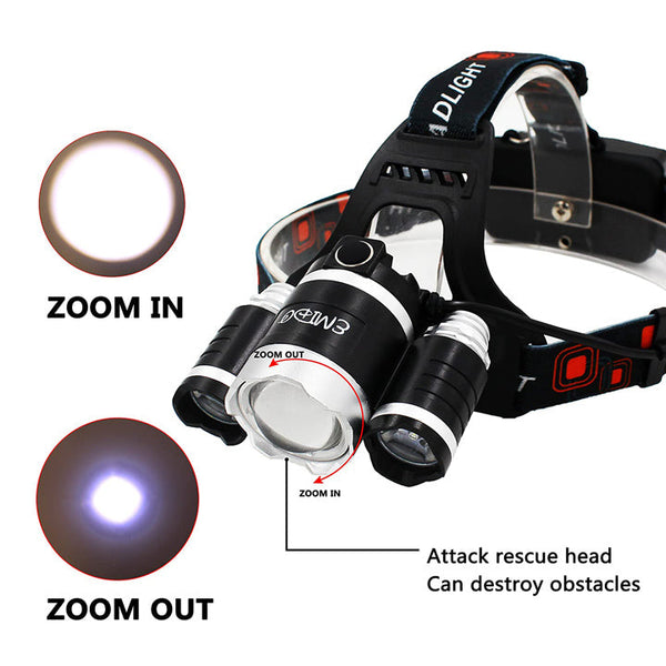 Powerful 4-Mode Headlamp