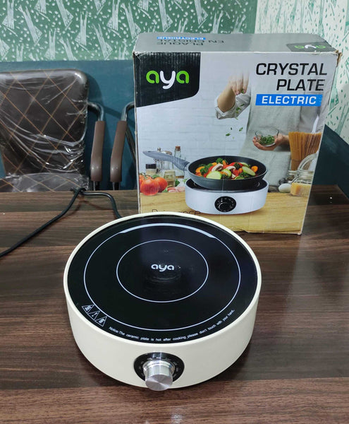 Aya Crystal Glass Universal Electric Hot Plate