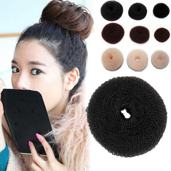 2 Pcs Magic Lady Sponge Donut Bun Maker Hair Styling