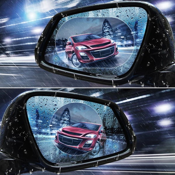 2 Pcs Waterproof Anti Fog Rain-Proof Side Mirror Film