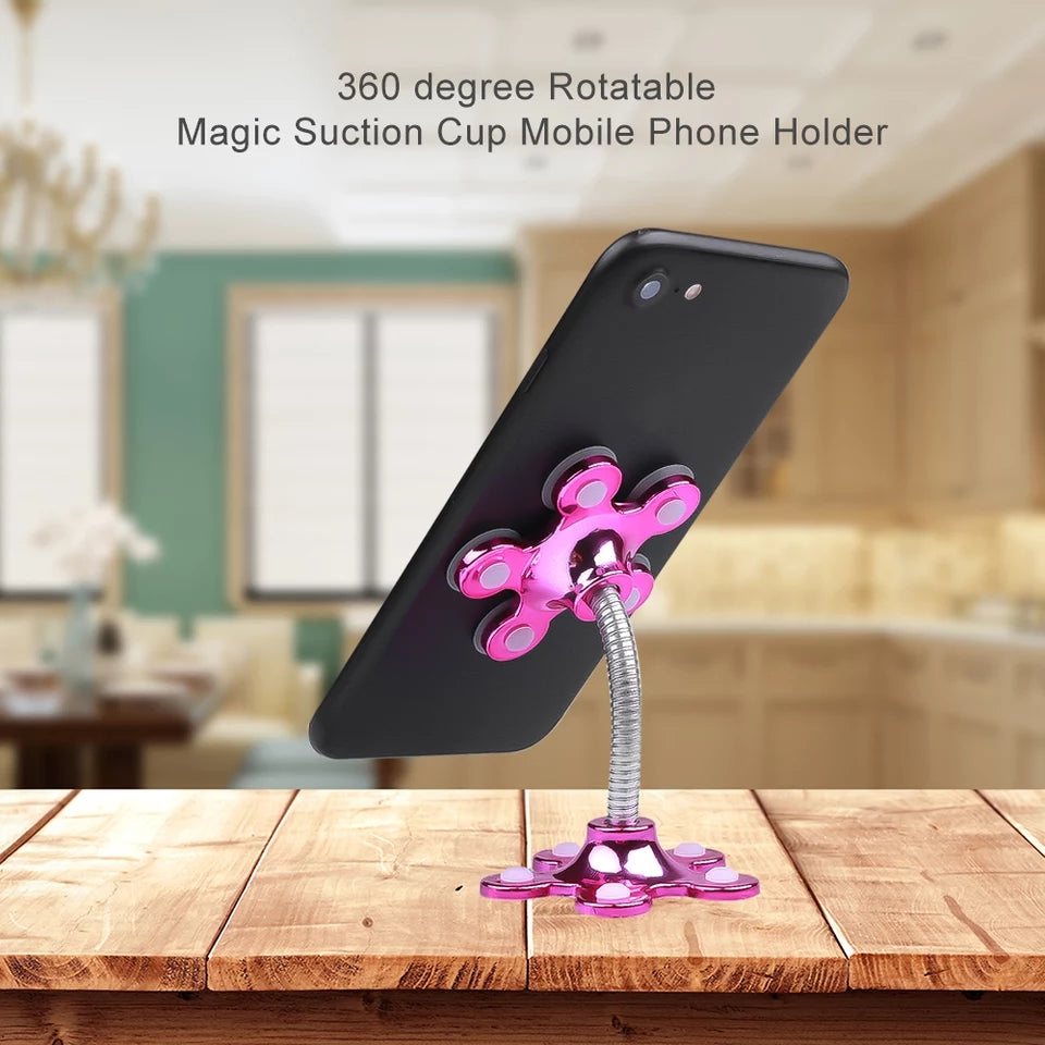 2 Pcs Magic Sucker 360 degree Rotatable Mobile Stand