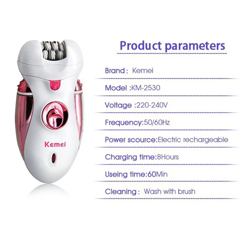 Rechargeable Hair Epilator Painless Women's Hair Remover