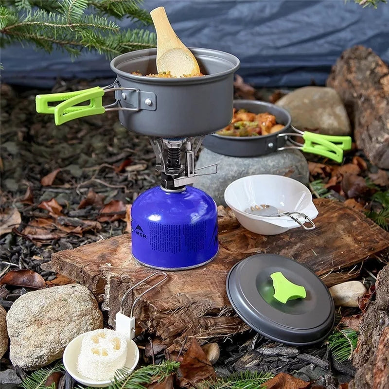 Cooking Set for Camping Outdoor SY-300 Tableware Picnic Set