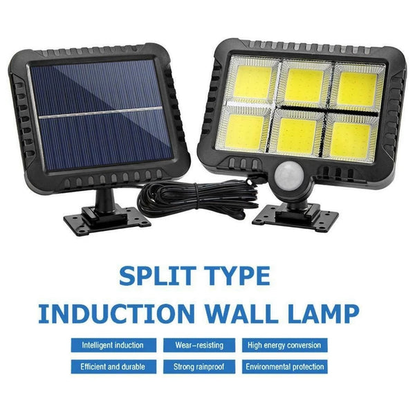 Split Solar Wall Light COB 100 LED Solar Power Motion Sensor Outdoor Garden Light Security Lamp