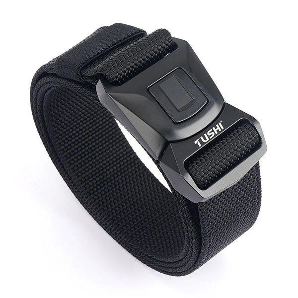 Tactical Belt for Men, Military Belt With Quick-Release Metal Buckle