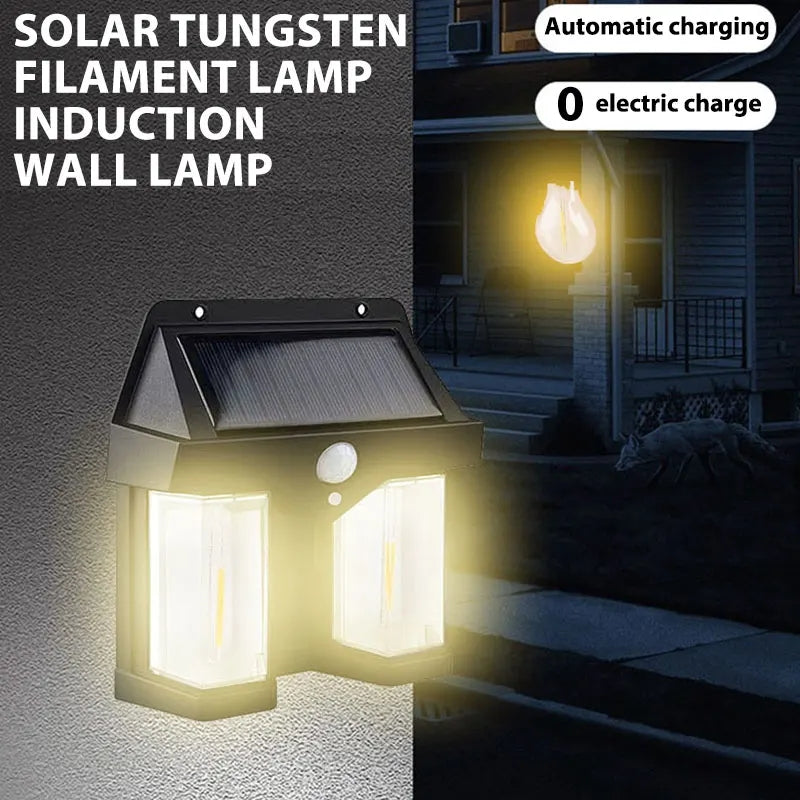 Outdoor Solar Sensor Wall Light, IP65 Waterproof Wall Light