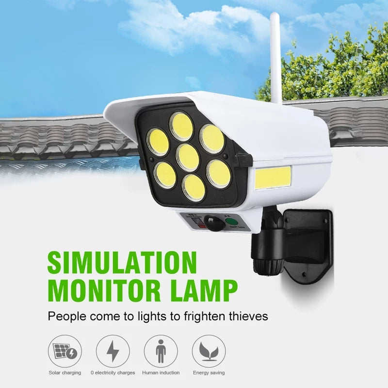 Dummy Solar Security PIR Motion Sensor Light with Remote Control