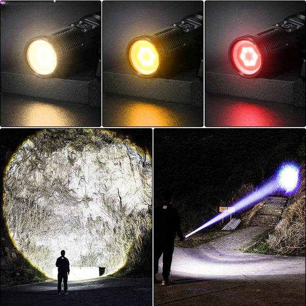 Led Flashlight with COB Tail Light