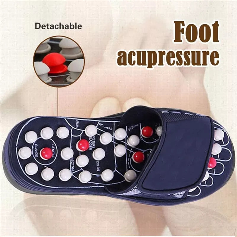 Acupressure & Magnetic Therapy Plastic Slippers Blood Circulation