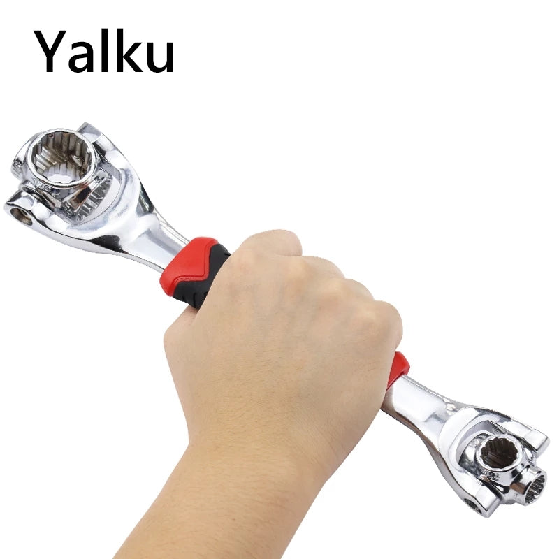 48 in 1 Universal Multi-Function Wrench with 360 Degree Rotating Head, Spanner Tool