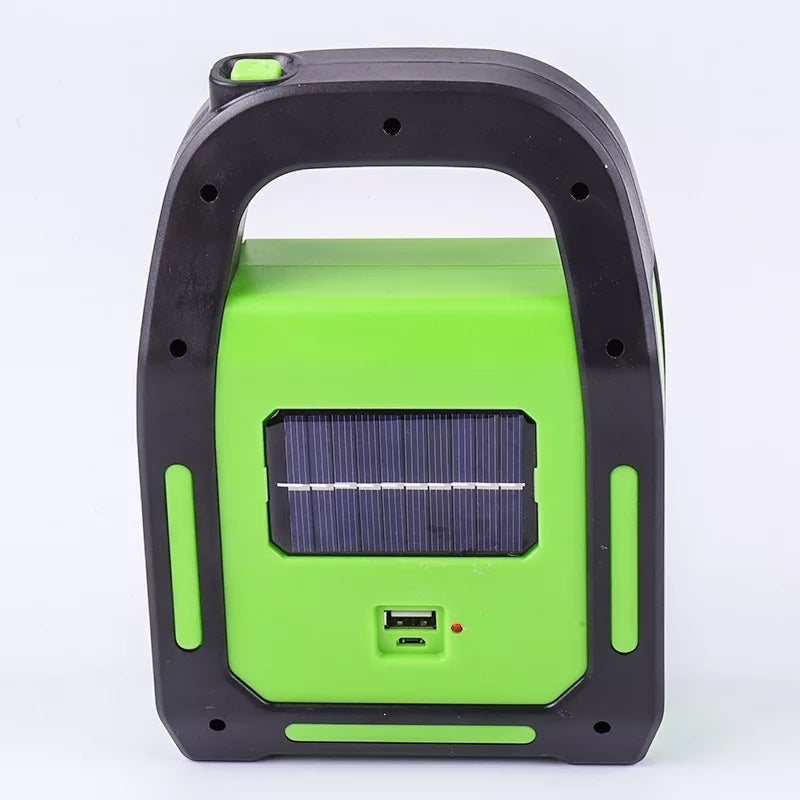 Rechargeable LED Floodlight, Solar Charging with Powerbank