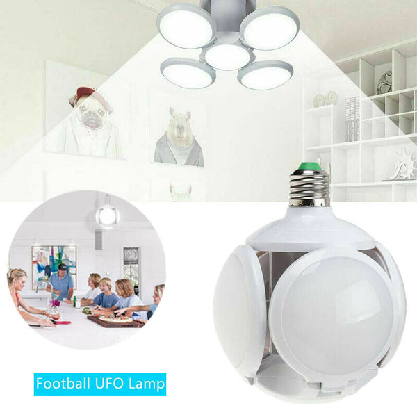 Deformable Football UFO Light Bulb with Wireless BT Speaker