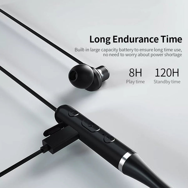 Lenovo Neckband Earphone Wireless Headset Magnetic IPX5 Waterproof Sport Earbud with Noise Cancelling Mic