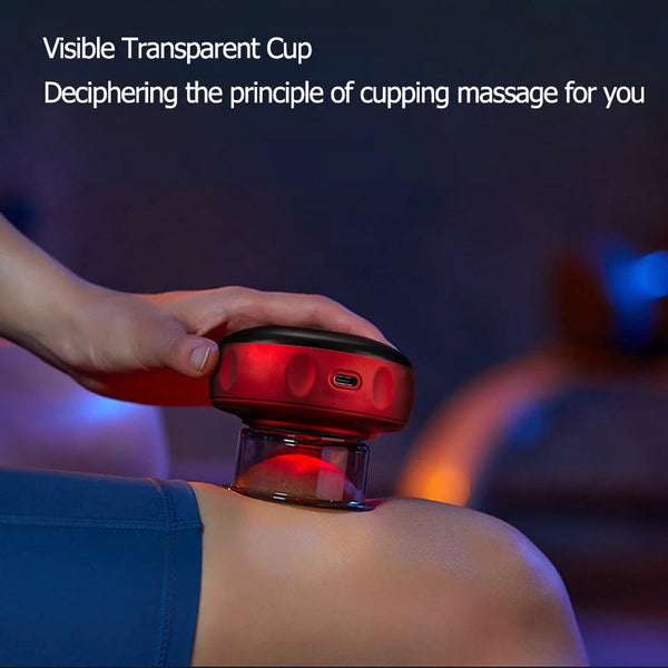 Smart Cupping Therapy Massager with Red Light Therapy, Hijama Massager