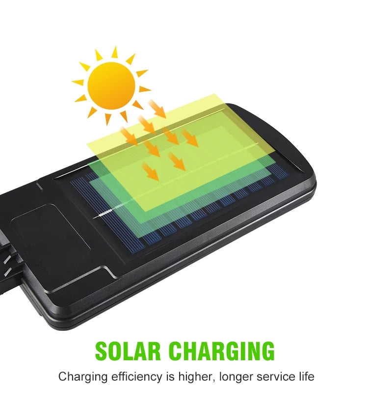 Solar Street Sensor Lamp With Solar Panel & Remote Control