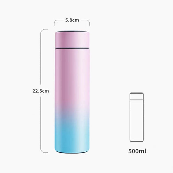 Temperature Display Vacuum Insulated Water Bottle