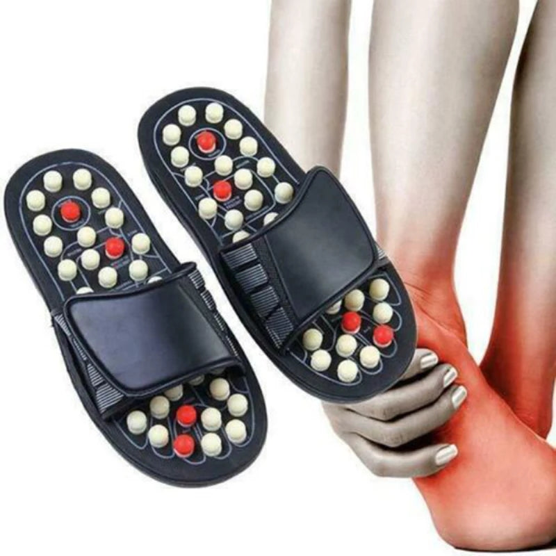 Acupressure & Magnetic Therapy Plastic Slippers Blood Circulation