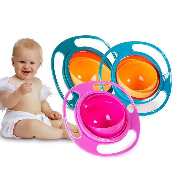 360° Rotatable Baby Feeding Universal Gyro Bowl