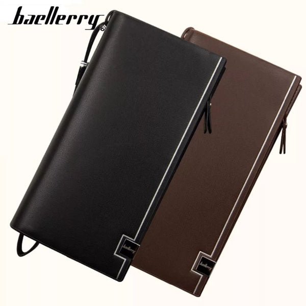 Baellerry Trifold Soft PU Leather Long Wallet