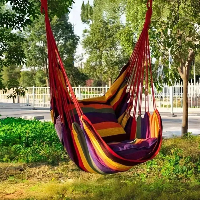 Portable Hanging Hammock Chairs Swing with Cushions