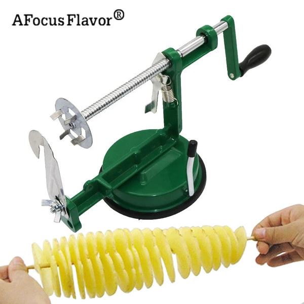 Potato Spiral Cutter | Fruits Vegetable Slicer Stainless Steel