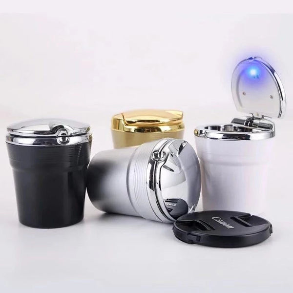 Car Cig-Ashtray Portable with Blue LED Light