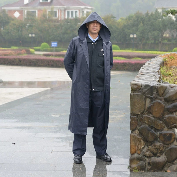 Fashion Long Men's Waterproof Raincoat