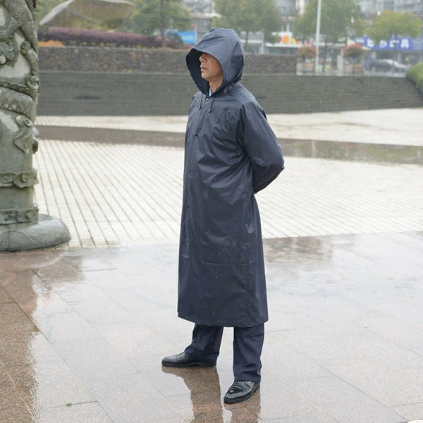 Fashion Long Men's Waterproof Raincoat