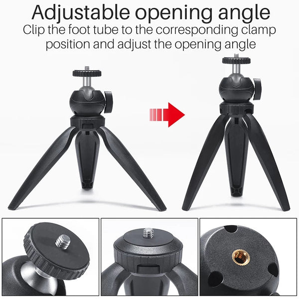 Portable Mini Tripod Stand with 360 Rotation