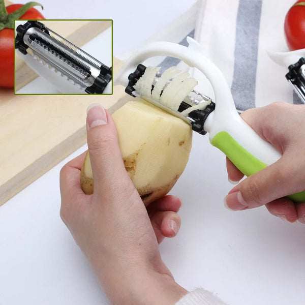 Multi-functional Peeler Fruit And Vegetable 5in1 Steel Slicer