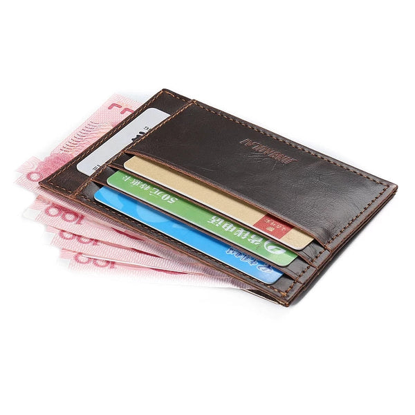 Slim Pocket Card Holder Wallet, Business ID Card Holder