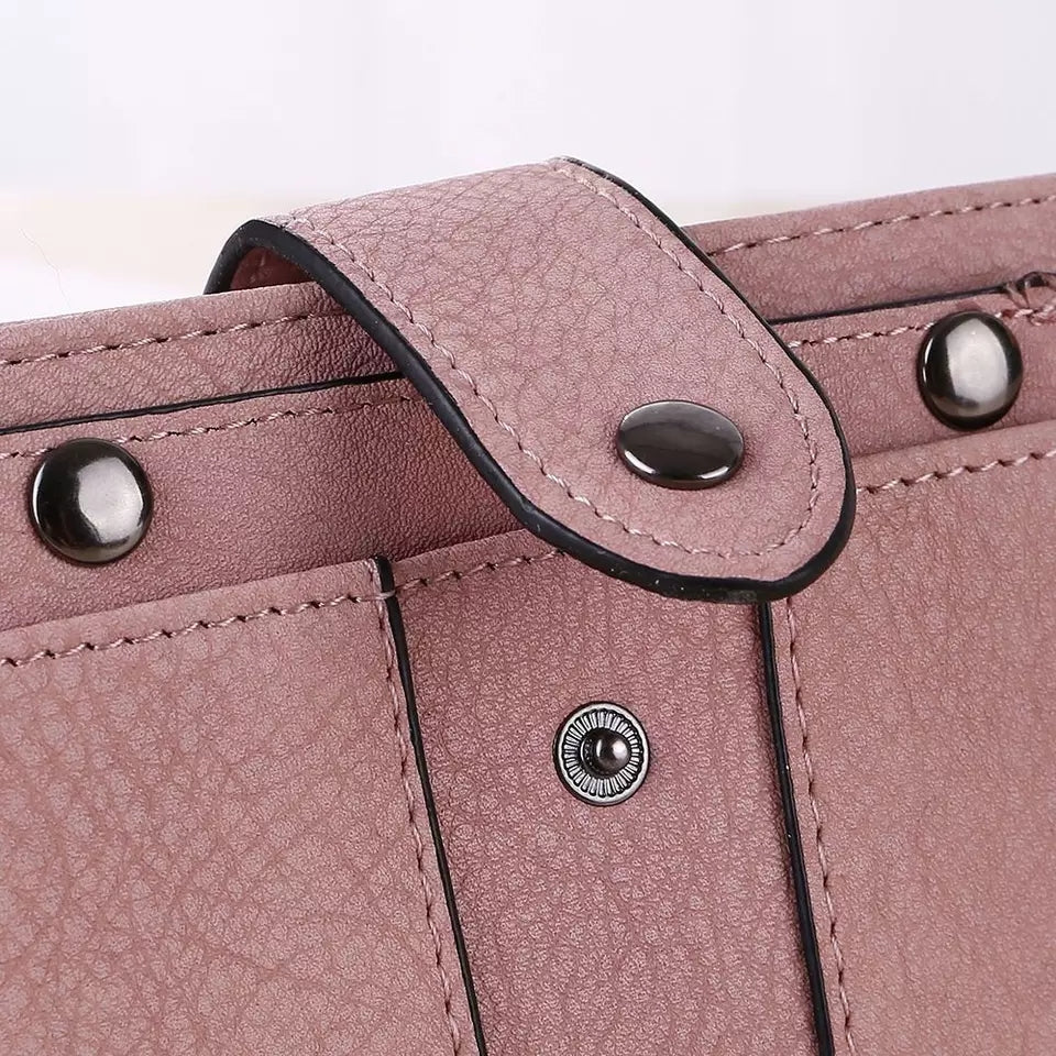 New Fashion Rivet Buckle Ladies Wallet, Cardholder