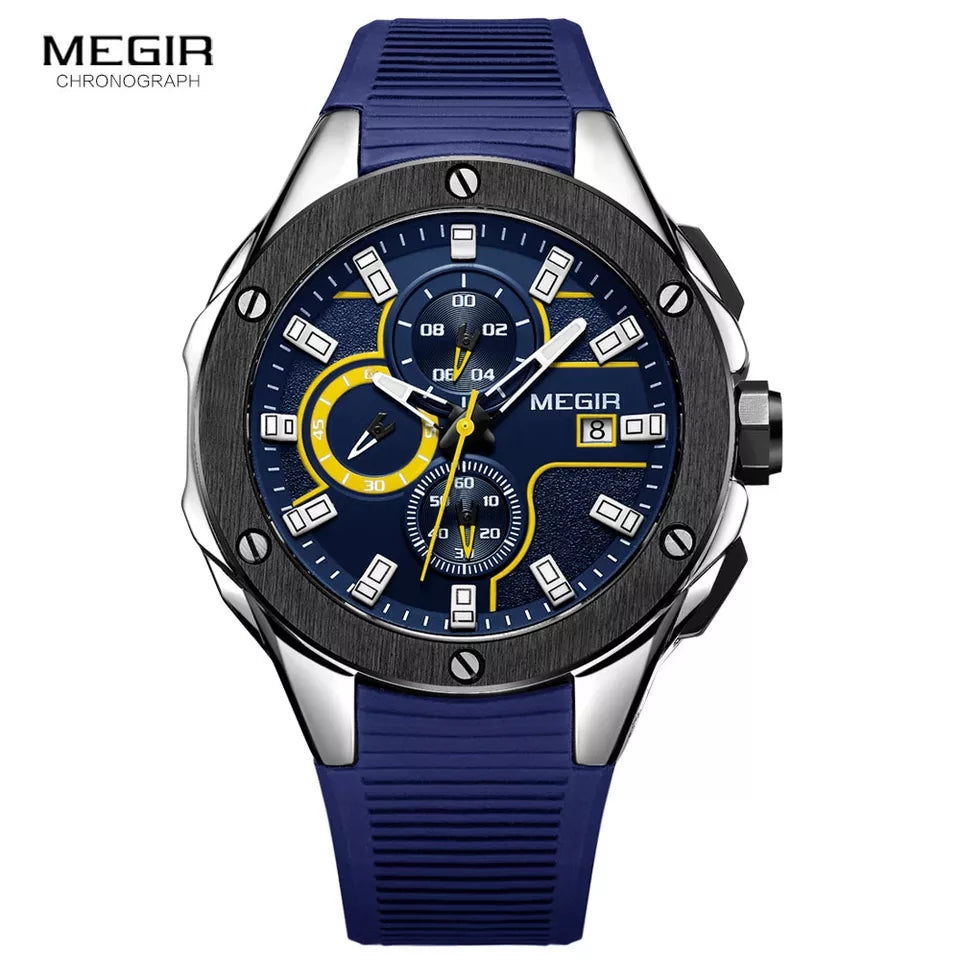 MEGIR 2053 Luxury Sports Waterproof Chronograph Watch