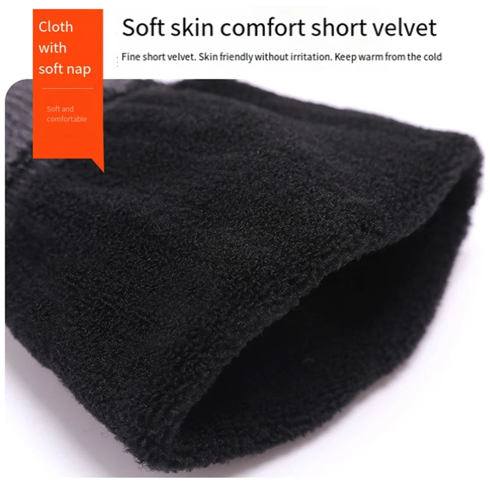 2pcs Cashmere Leg Warmer, Wool Warm Thickened And Fleece for Men's & Women