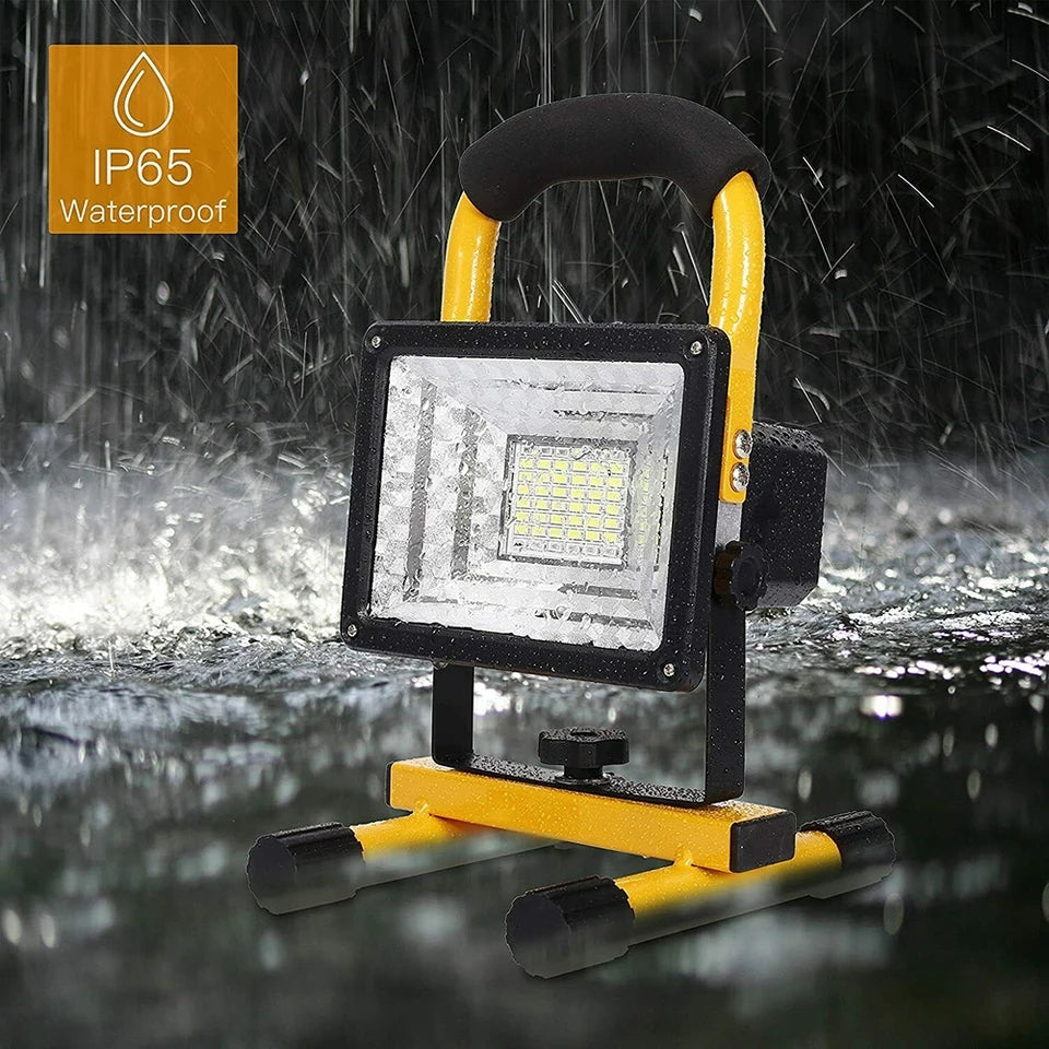 30W Rechargeable Flood Light Portable Hand Lamp for Camp