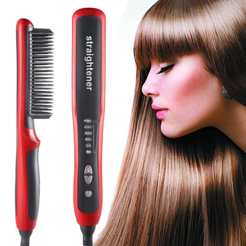 Professional Ceramic Electric Fast Hair Straightening Brush