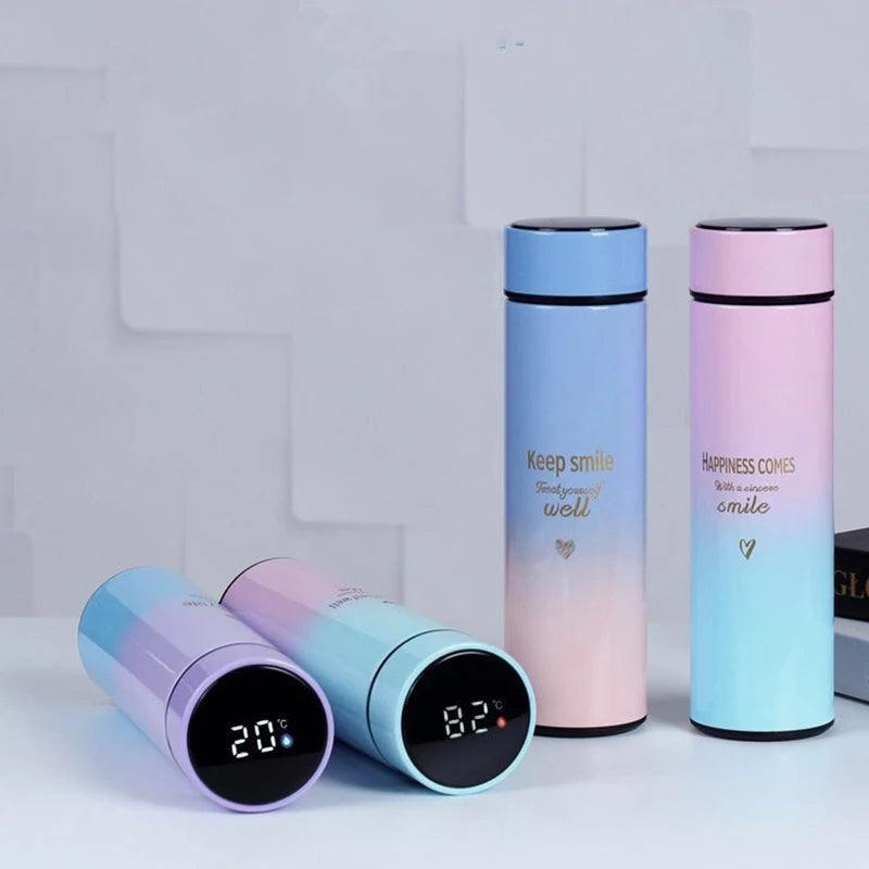 Temperature Display Vacuum Insulated Water Bottle