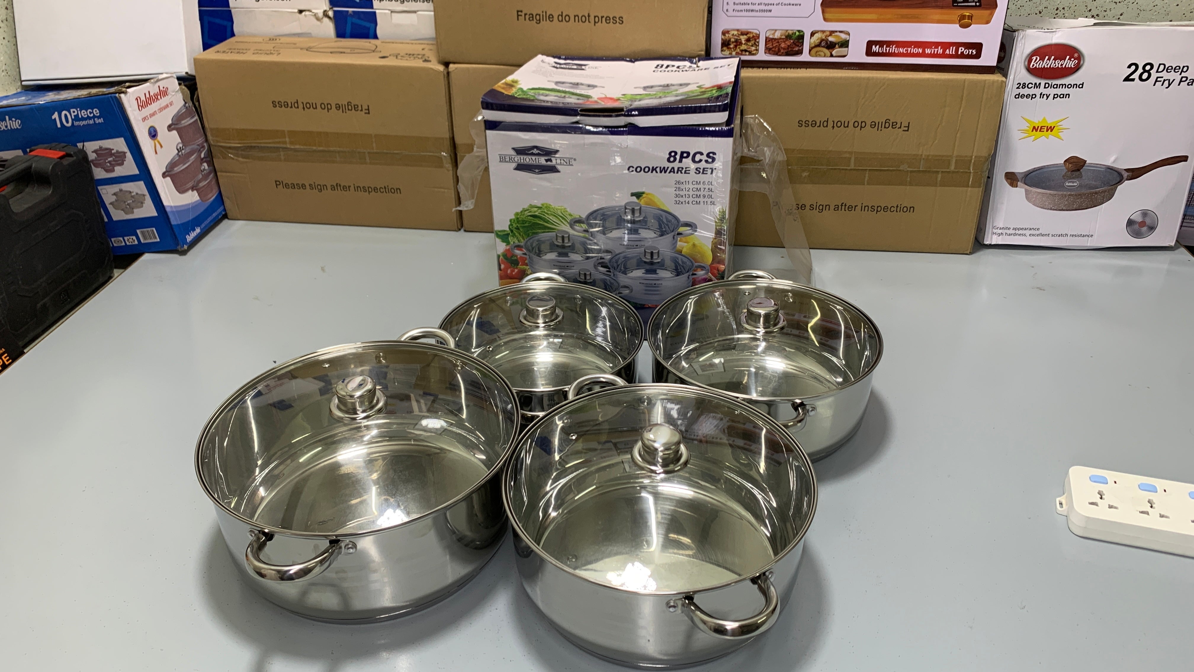 8PCS Cookware Set | 8 Pieces Stainless Steel Cookware Set