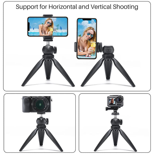 Portable Mini Tripod Stand with 360 Rotation