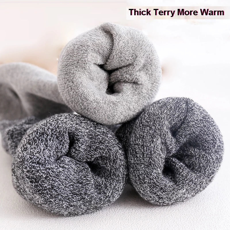 3 Pairs/lot Thermal Long Winter Wool Warm Socks