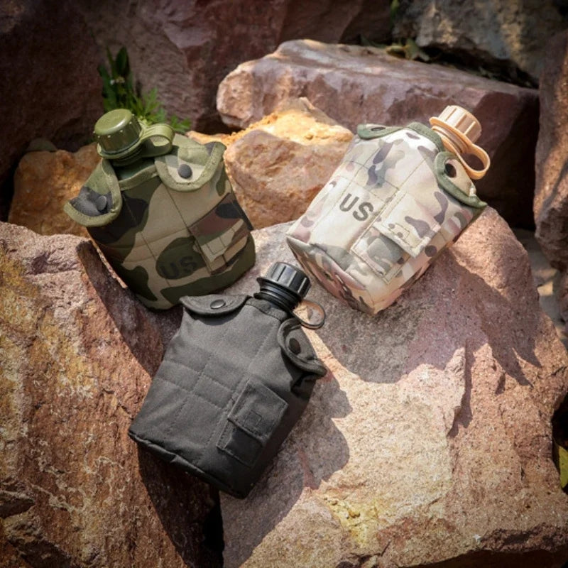 Military Water Bottle with Insulating Bag