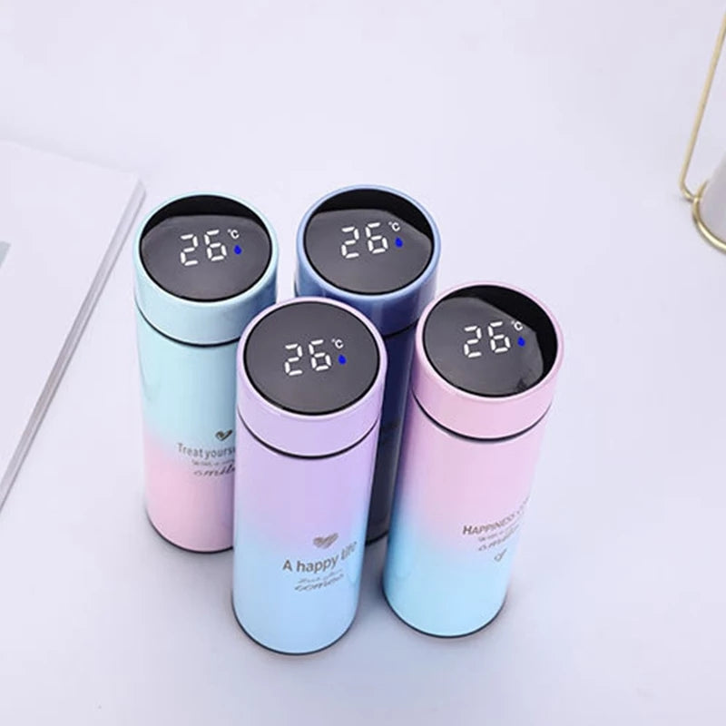 Temperature Display Vacuum Insulated Water Bottle