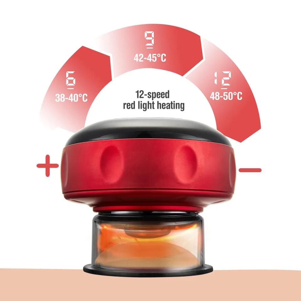 Smart Cupping Therapy Massager with Red Light Therapy, Hijama Massager