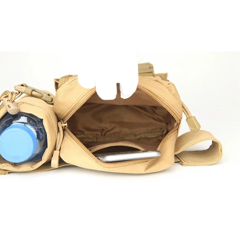 Waist Pack Pouch (Bag) with Water Bottle Holder