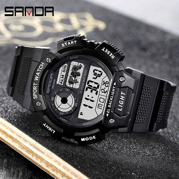 SANDA 6009 Sports Luxury Shockproof Waterproof Wrist Watch