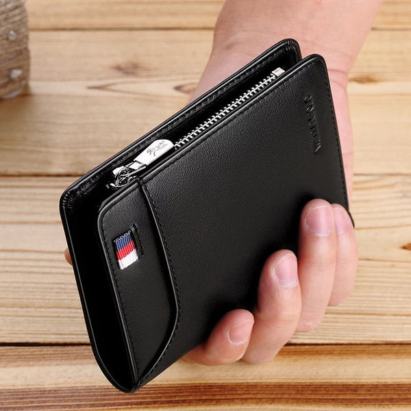 DIDE Large Capacity Zipper PU Leather Wallet