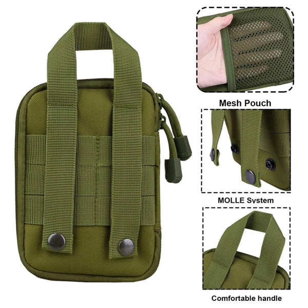 600D Nylon Tactical Bag Outdoor Molle Military Waist Fanny Pack Mobile Phone Pouch