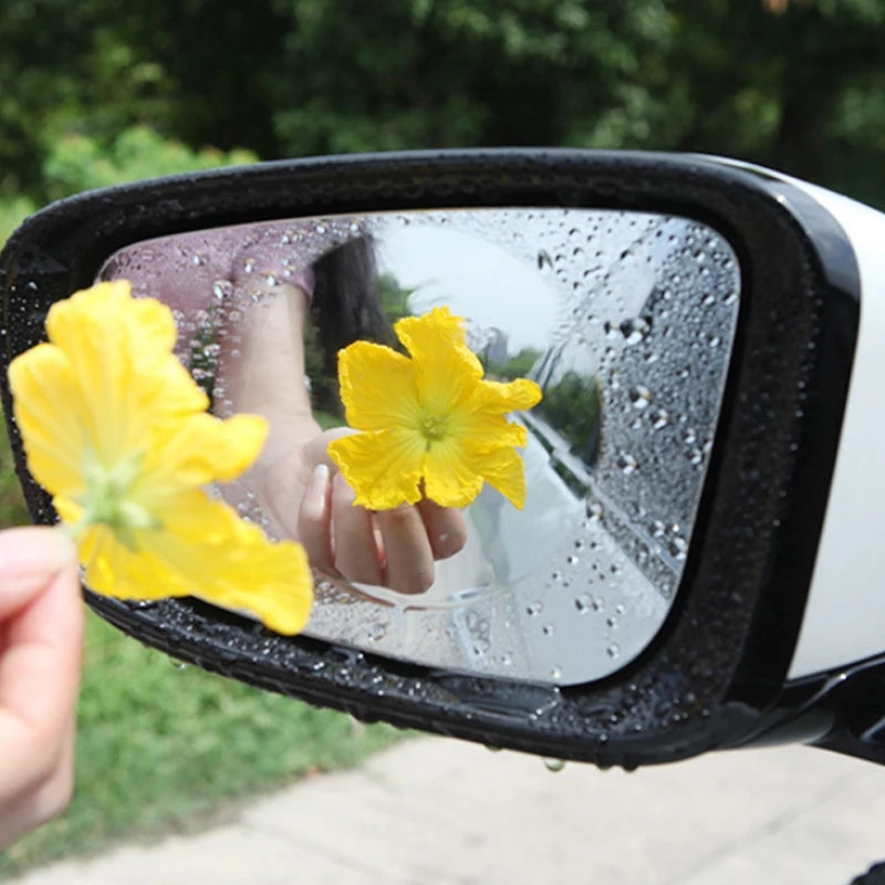 2 Pcs Waterproof Anti Fog Rain-Proof Side Mirror Film