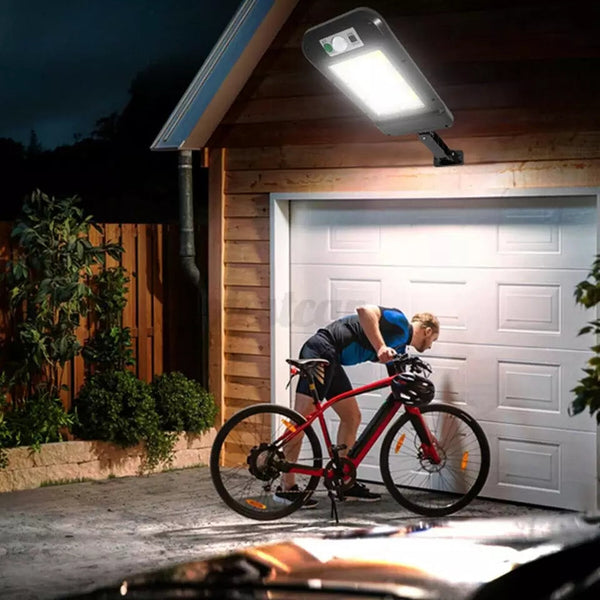 Solar Street Sensor Lamp With Solar Panel & Remote Control